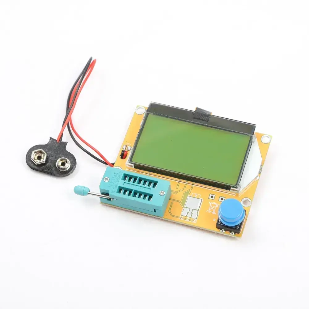 LCR-T4 (Atmega 328P) тестер мультиметр электронных компонентов без корпуса с разъемом для батареи