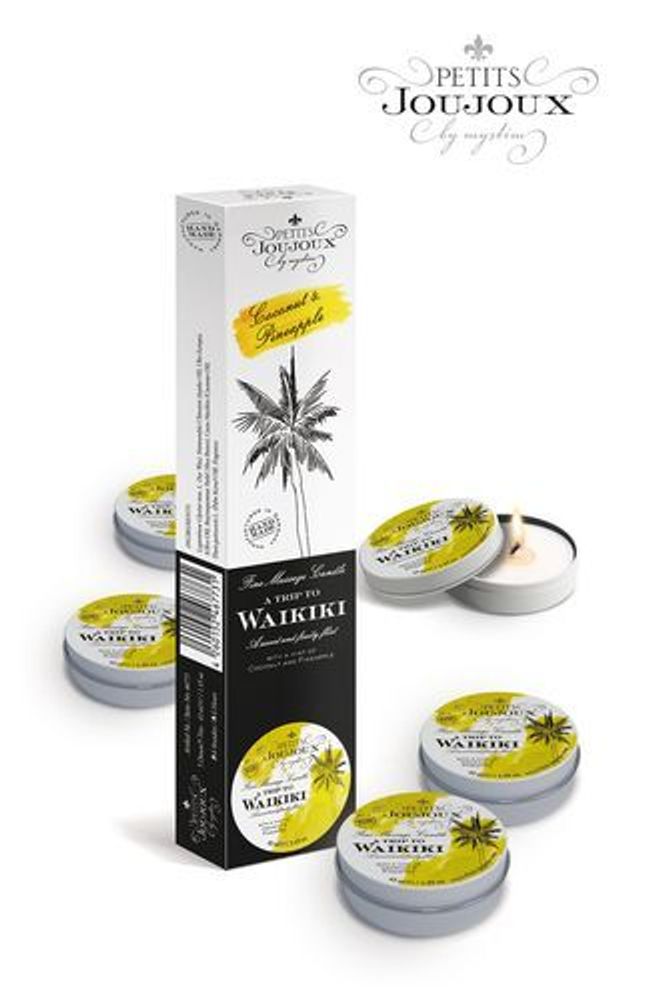 Набор из 5 свечей Petits JouJoux Waikiki Beach Refill 33 гр.