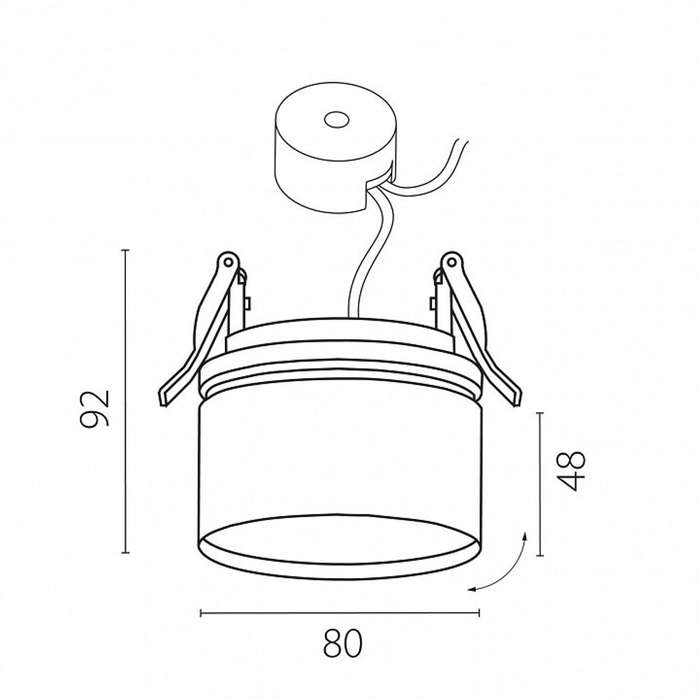 Встраиваемый светильник Lightstar Acuto 215806