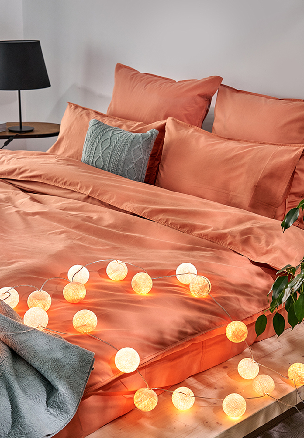 Наволочка 50x70 Luxberry Urban терракотовая