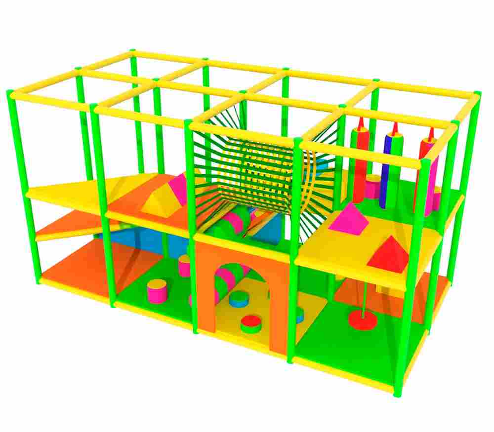 Детский игровой лабиринт с крышей «Планета игр» 4,92×2,46×3,8 м