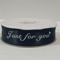 Лента атлас 2,5см "Just for you"