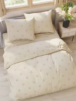 Наволочка комплект 2шт перкаль Сказка "Котики (компаньон)" 45х45 см на молнии