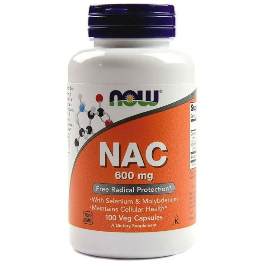 NOW NAC-Acetyl Cysteine 600 мг. (100 капс.)