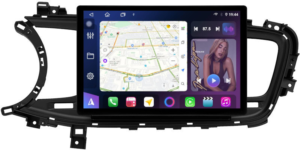 Магнитола для KIA Optima 3 TF 2013-2015 - FarCar BX877 монитор 13" 2K QLED на Android 13, TS10, 6+128, CarPlay, 4G SIM-слот