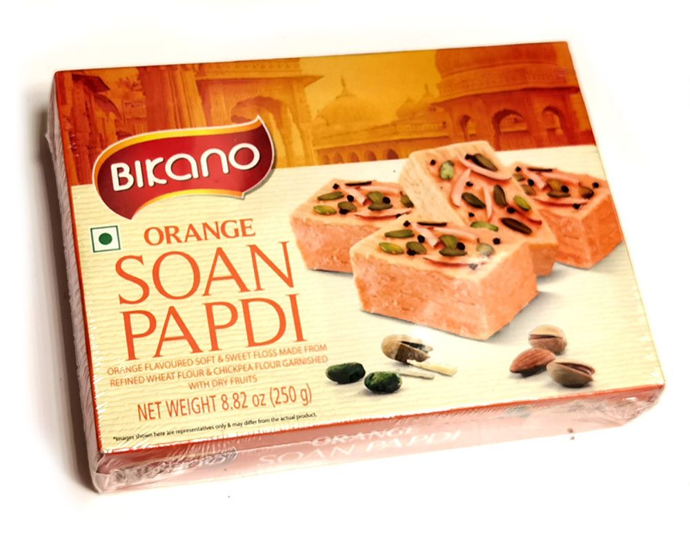 Халва Bikano Soan Papdi Orange Соан Папди Апельсин с орехами 250 г