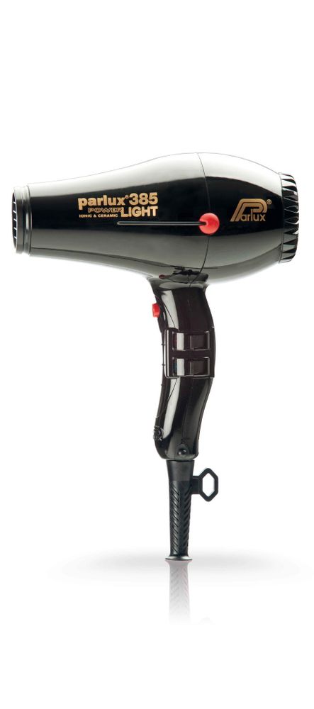 Фен Parlux 385 Power Light, 2150 Вт, ионизация, 2 насадки, черный