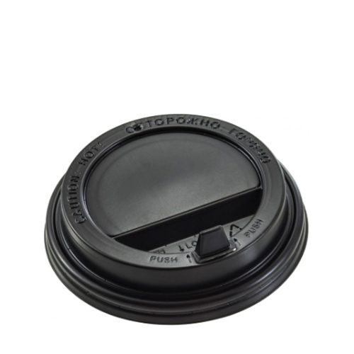 Крышка на стакан d-80 черная