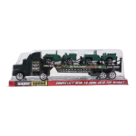 Автовоз Военный 32см + 2машины, ПК HF444-11