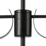 733267 Люстра RAGNO 6х40W E14 ЧЕРНЫЙ МАТОВЫЙ