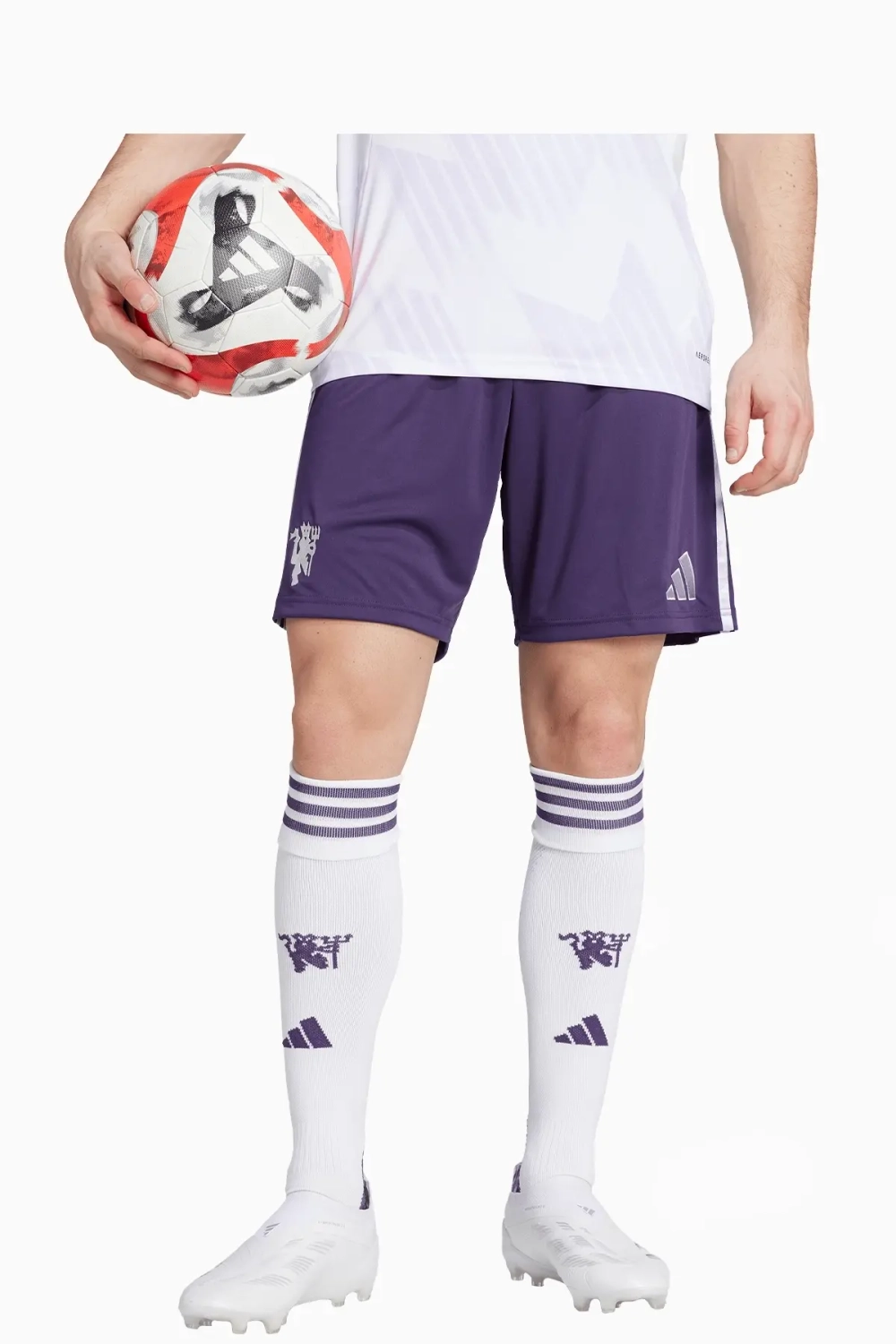 Шорты adidas Manchester United 25/26 Away - фиолетовый