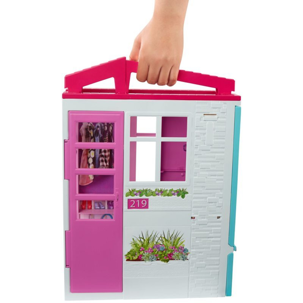 Barbie Dollhouse складной кукольный домик FXG54
