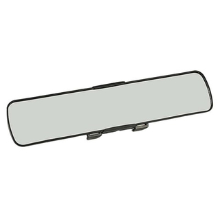 Зеркало салона на скобе пласт 330мм*70мм Вега сферическое, антиблик 8077330, (бл)