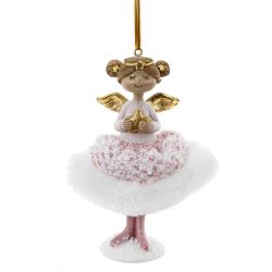 GAEM Фигурка декоративная подвесная "Ангел", L7 W7 H10,5 см, 2в.