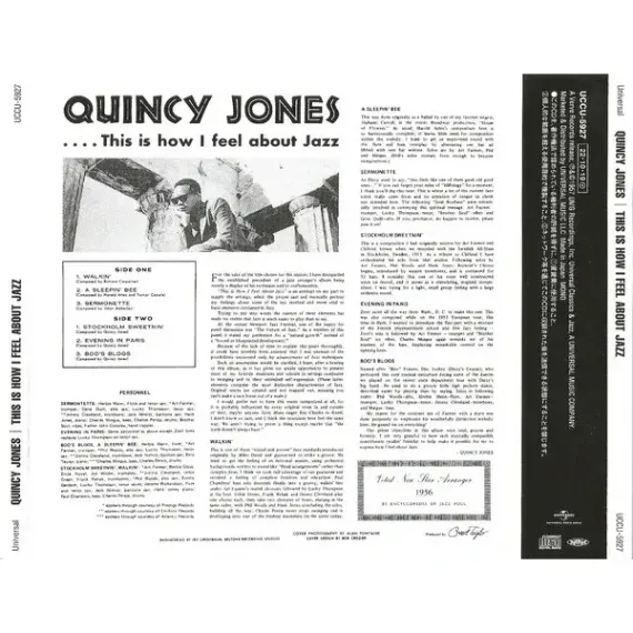 Quincy Jones - Quincy This Is How I Feel About Jazz (SHM-CD)