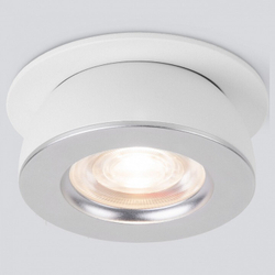 Встраиваемый светильник Elektrostandard 25080/LED 8W 4200К белый/серебро