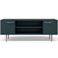 Тумба под ТВ Арт Колор matte 155см Стайл Сильвер Зеленый бирюзовый матовый