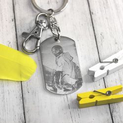 Брелок с гравировкой фото на заказ