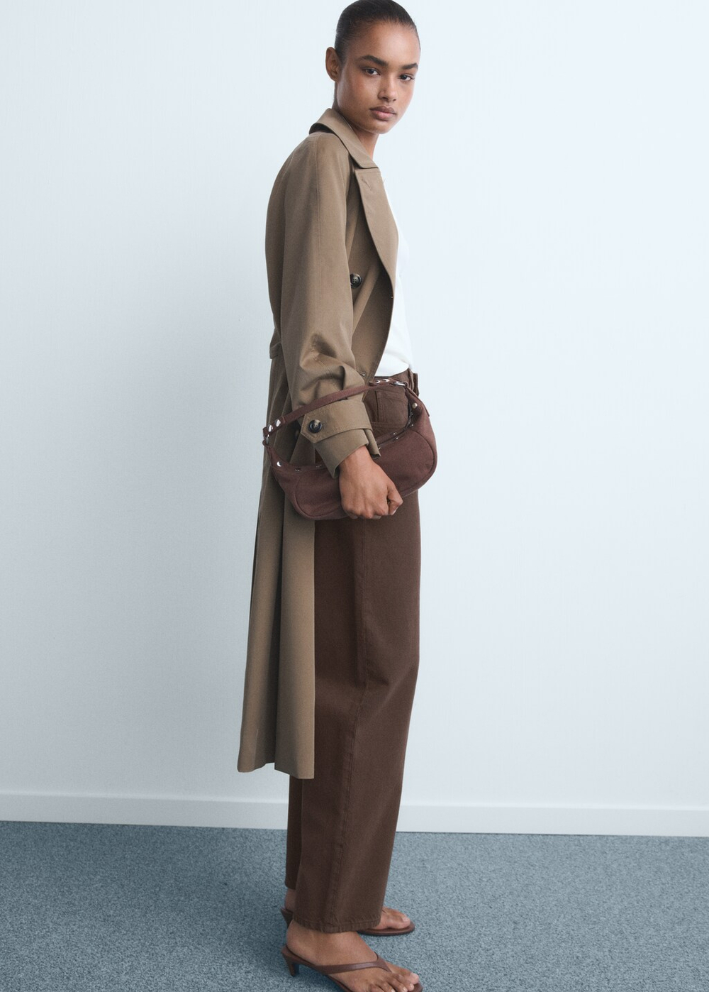 Джинсы barrel с высокой посадкой