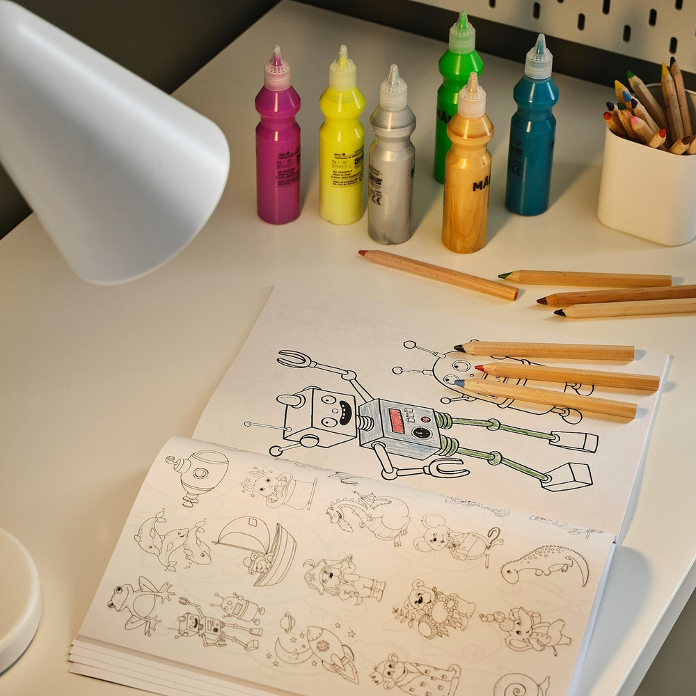 IKEA MÅLA  (ИКЕА МÅЛА)  -  Флуоресцентная/брокадная краска, разные цвета