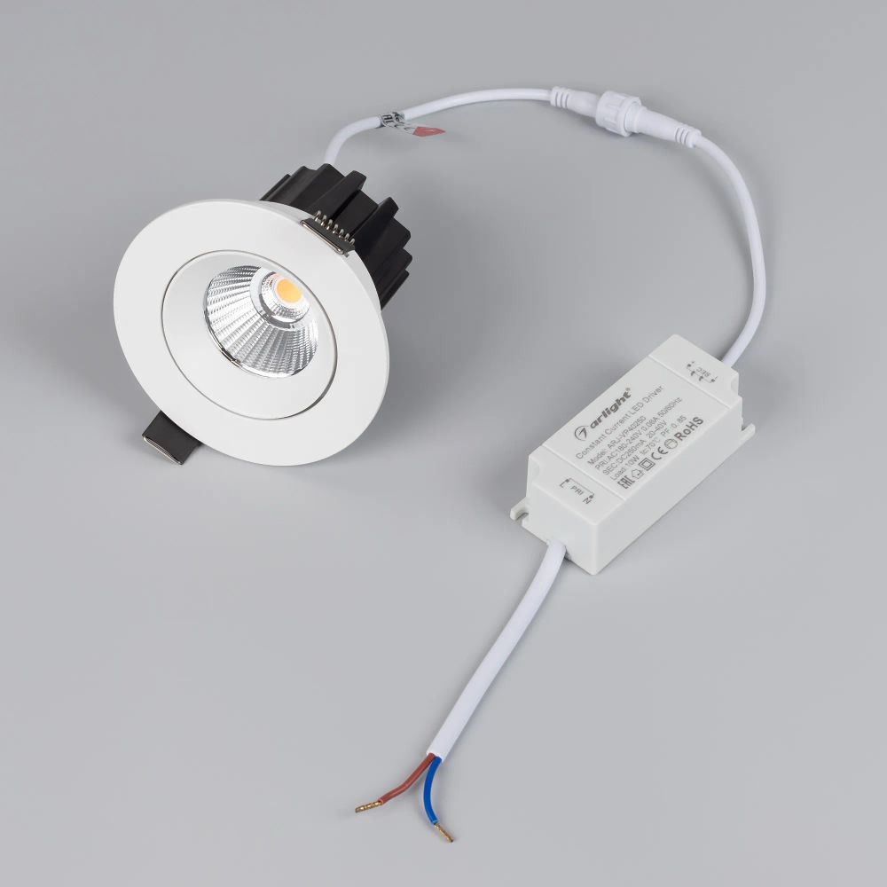 Светильник MS-ATOLL-BUILT-TURN-R94-10W Day4000 (WH, 36 deg, 230V) (Arlight, IP54 Металл, 5 лет) 039067