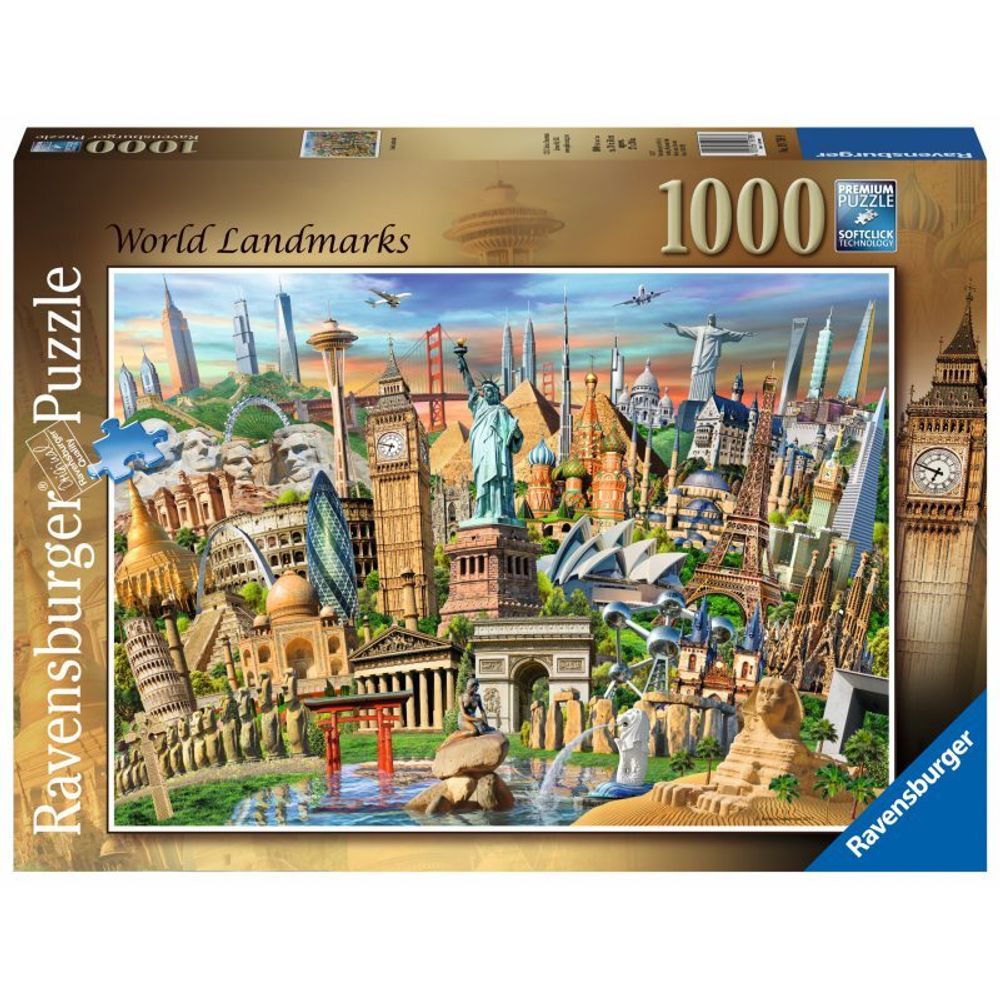 Ravensburger - Пазл Памятники мира 1000 деталей. 197989