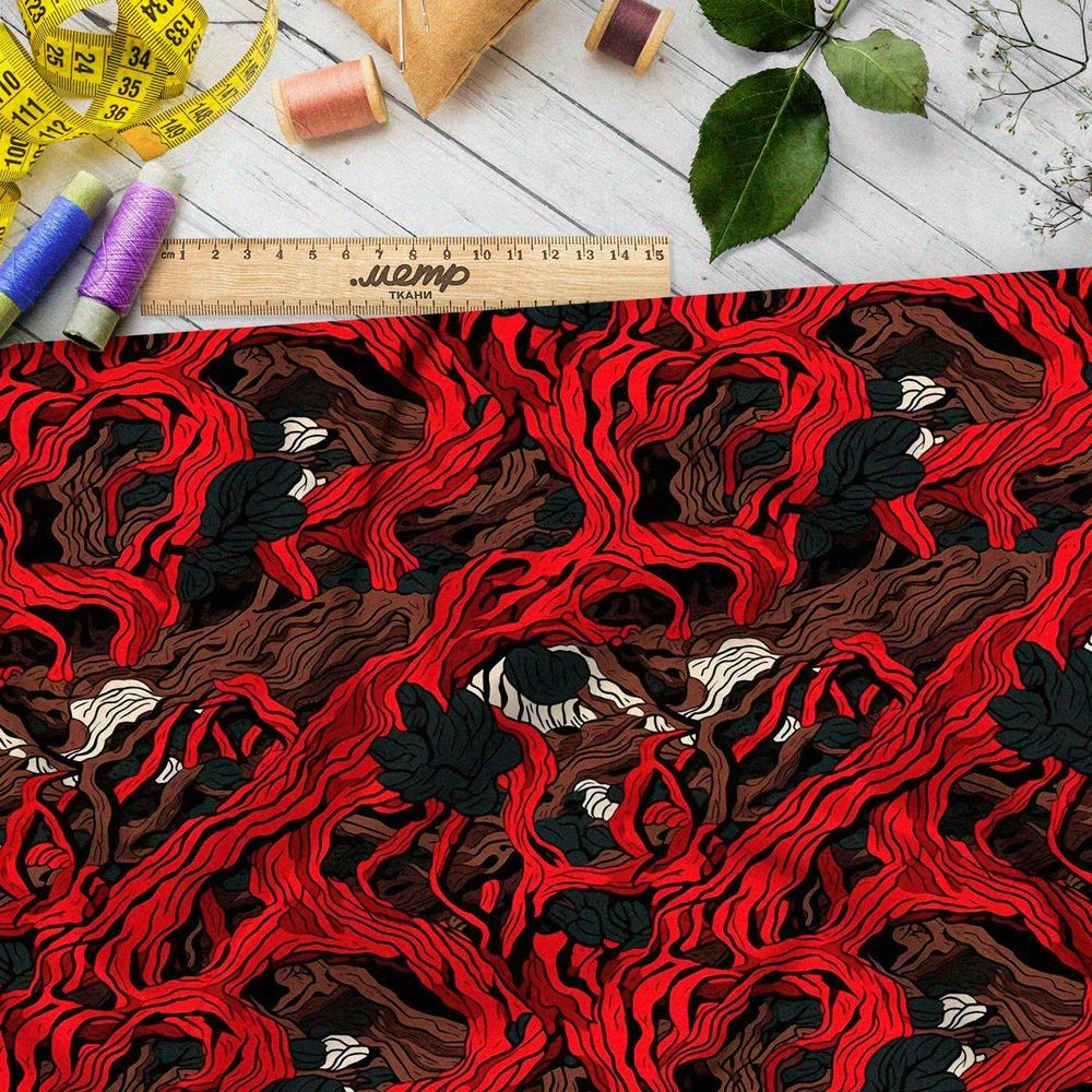 Ткань премиум мембрана мрачные мотивы
