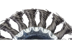 Щетка дисковая для УШМ (жгутированная стальная проволока 0,5 мм, 100 мм) MIRAX 35140-100