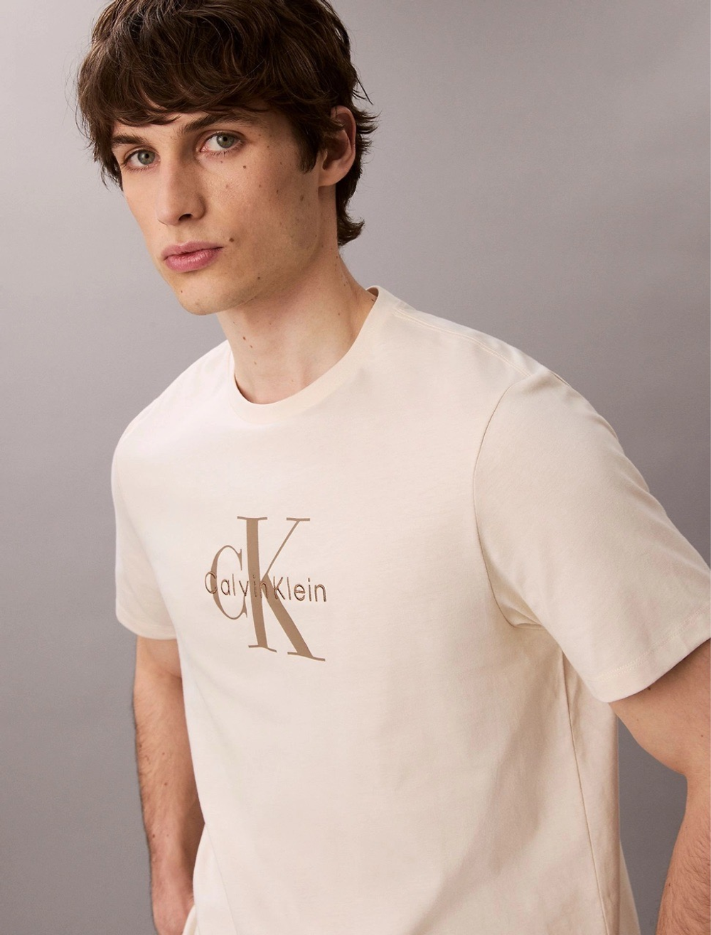 Футболка Calvin Klein Monologo Chalk
