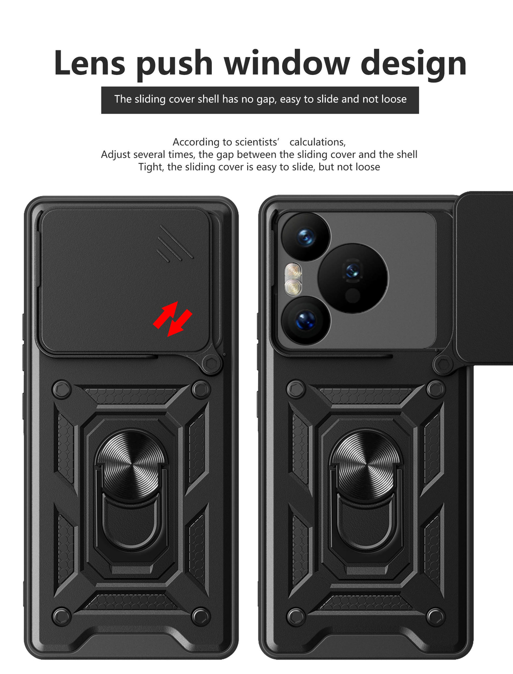 Чехол с кольцом Bumper Case для Huawei Pura 70