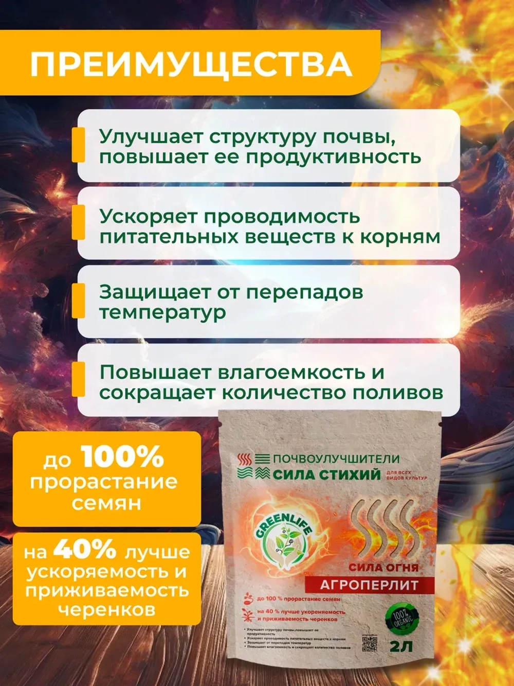 Перлит для растений почвоулучшитель 2 л