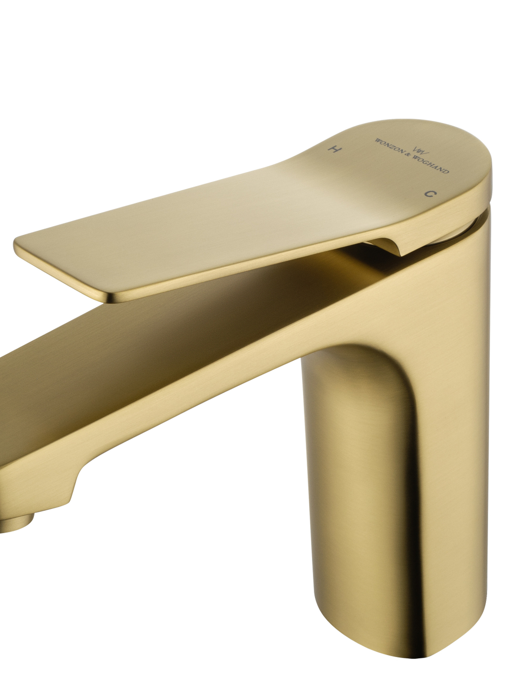 Смеситель для раковины WONZON & WOGHAND, Брашированное золото (WW-XH-013-BG)