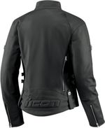 Мотокуртка - ICON HELLA (женская, кожа, черная)