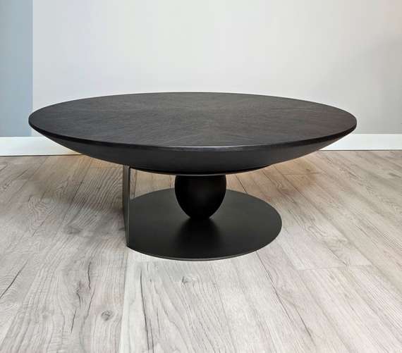 Столик журнальный 8025, Ø90 см, темно-коричневый