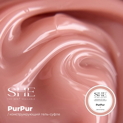 She Souffle Gel Construction PurPur - Конструирующий гель желе камуфлирующий, 30мл
