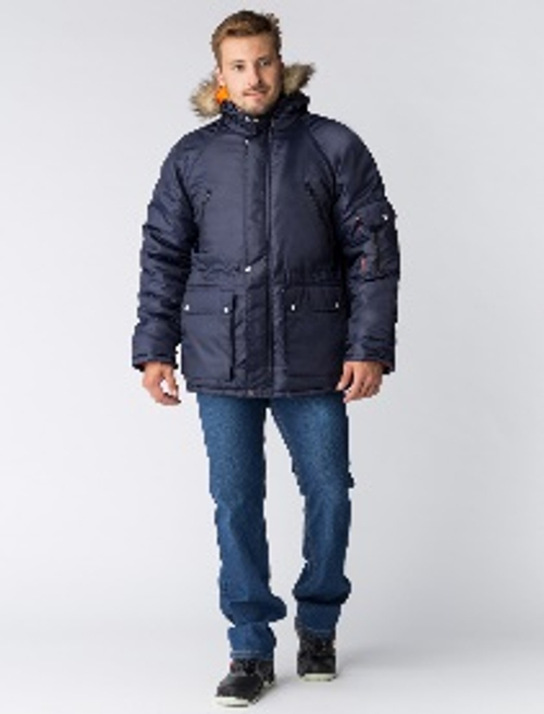 Куртка зимняя Аляска (тк.Оксфорд), т.синий