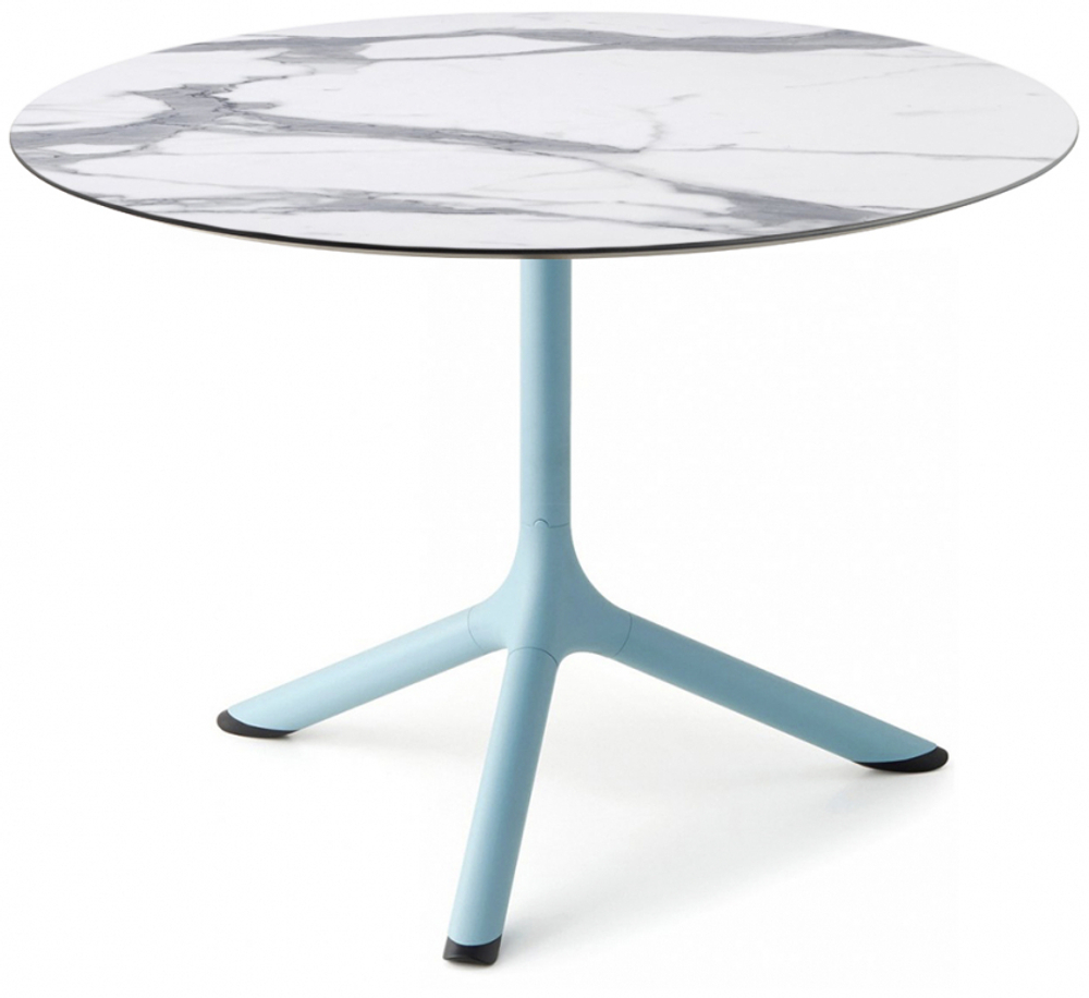 Столик ламинированный кофейный Scab Design Tripe, голубой, белый мрамор Каррара