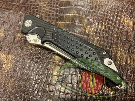 Складной нож Reptilian ВИСТ-01 c клинком из стали D2, рукоять G10