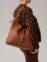 Кожаная сумка Deboro 30974 коричневый фундук