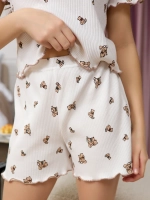 Пижама домашняя с шортами лапша