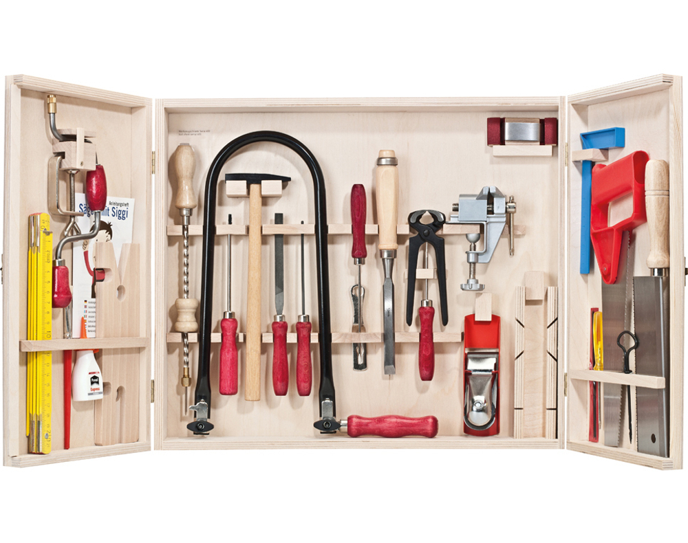 Набор Юный столяр в деревянном ящике Pebaro