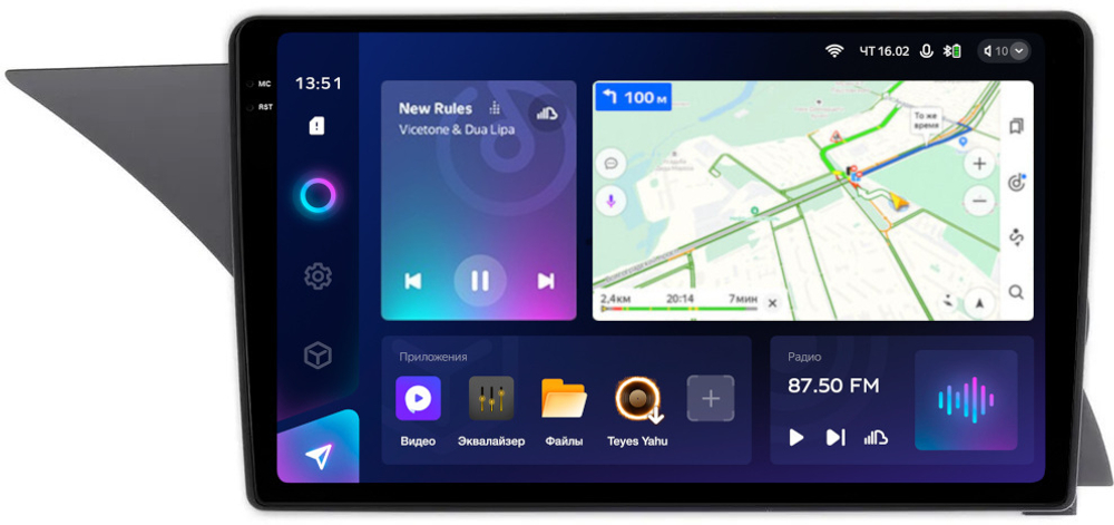 Магнитола Mercedes-Benz GLK X204 2008-2012 NTG 4.0 - Teyes CC3-2K монитор 9.5" 2K QLED на Android 10, ТОП процессор, CarPlay, 4G SIM-слот