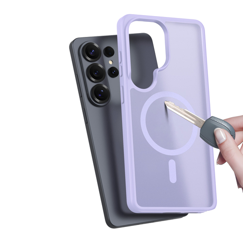 Чехол светло-фиолетового цвета с MagSafe для Samsung Galaxy S26 Ultra, серия Yind Series от Dux Ducis