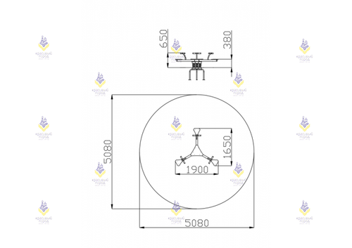 Качалка «Трилистник»