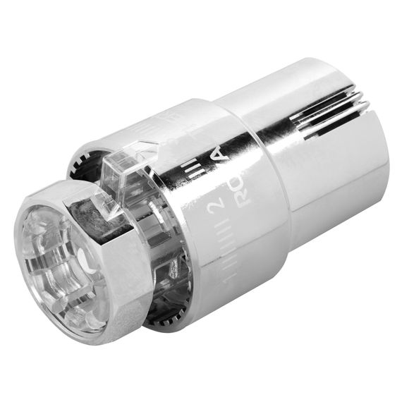 Термоголовка жидкостная Royal Thermo Design М30х1,5 (хром) купить в Москве и Московской области по низкой цене с доставкой по России — (2) Термоголовка жидкостная Royal Thermo Design М30х1,5 (хром) — (2)