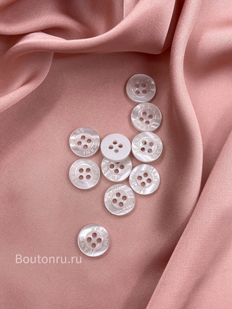 Пуговицы Арман. на прокол светлый перламутр