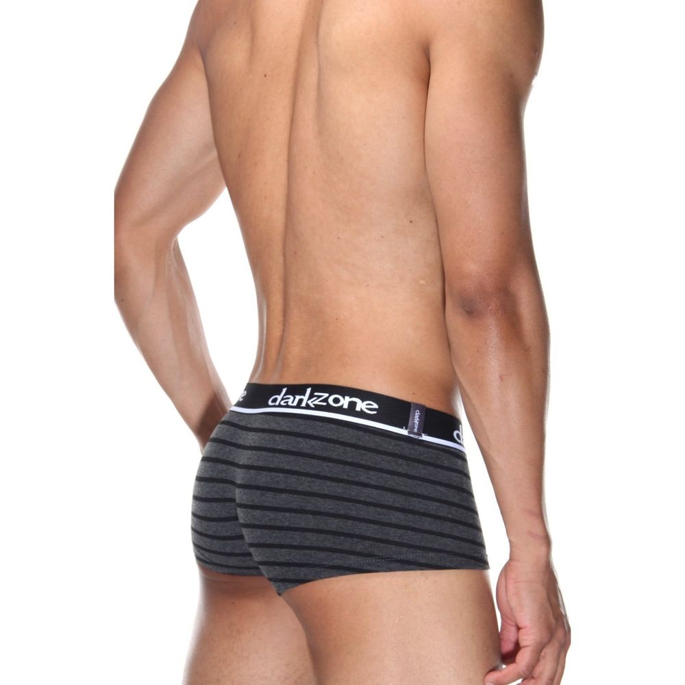Мужские трусы хипсы темно-серые в полоску DARKZONE DZN3313