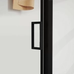 Душевой уголок Vincea City VSR-5CT9011CLB 110х90 стекло прозрачное/профиль черный