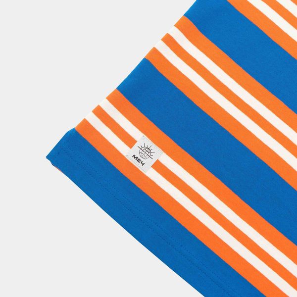 Футболка SS23 Stripes Lapis/Fire/White Синий/Оранжевый - фото 2