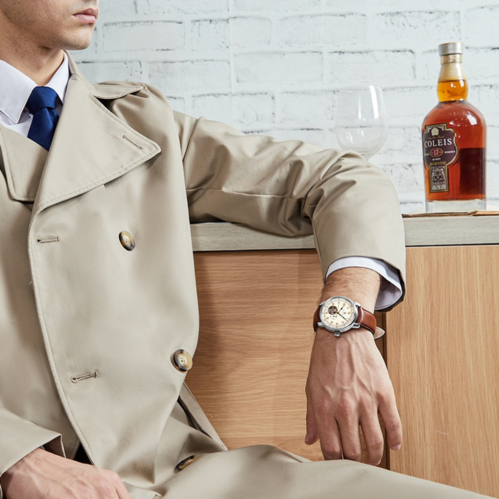 ZEPPELIN Automatic Mechanical Movement Men"s Watches Watch Mother of Pearl Color Watch Dial